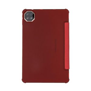 For Teclast T60AI 3-Fold Holder Folio Leather Tablet Smart Case(Red)