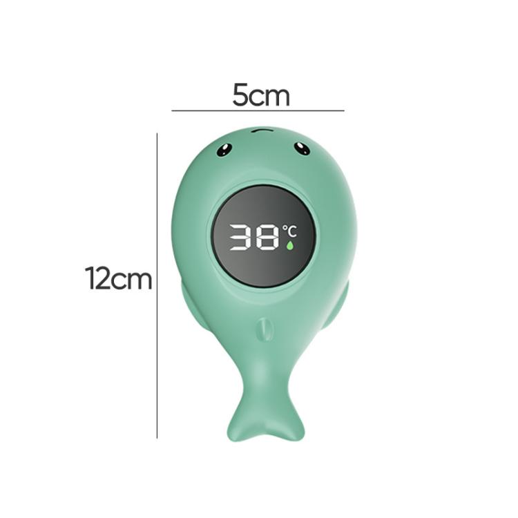 IPX7 Waterproof Cartoon Whale Color LED Screen Smart Water Thermometer Baby Bath Thermometer(Green) - Image 6