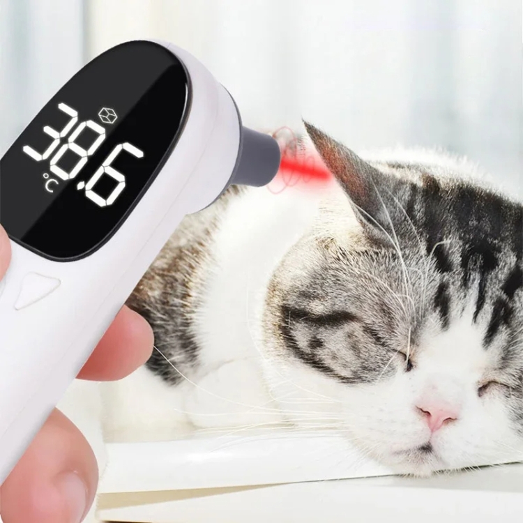 ELOFS EF-07 Pet Dog Cat Ear Digital Thermometer Accurate Infrared Measuring Animal Thermometer(White) - Image 2