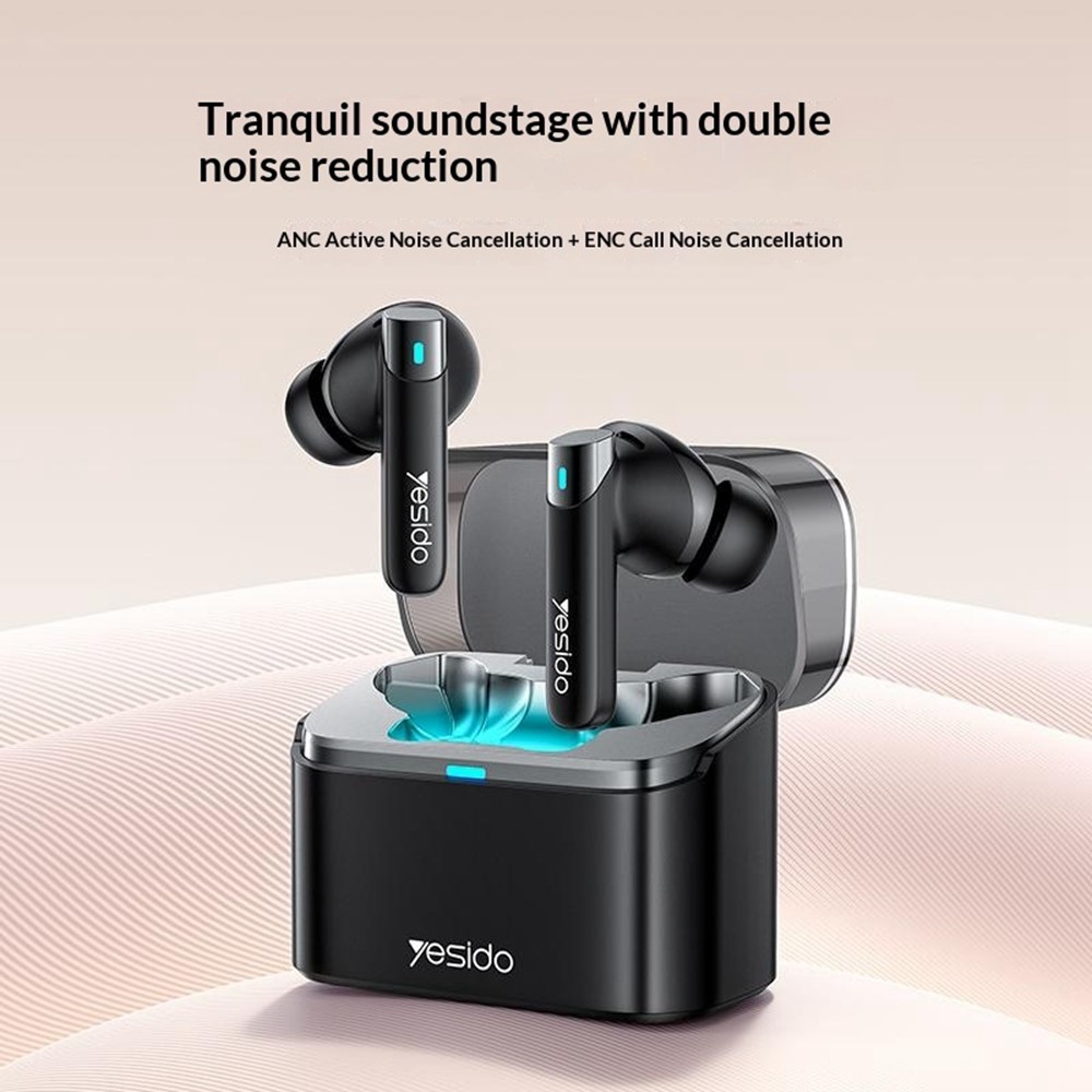YESIDO TWS33 Bluetooth-compatible Earbuds ANC ENC Noise Cancelling Wireless Earphones for Gaming Music - Image 2