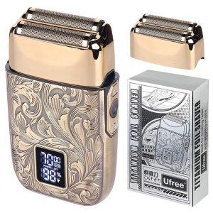 UFREE Dual-Blade Digital Display Shaver Portable Metal Shell Electric Mini Razor