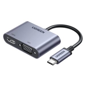 UGREEN 50505 4 in 1 Hub USB-C to 4K / 30Hz HD VGA USB 3.0 PD 100W Fast Charging Adapter