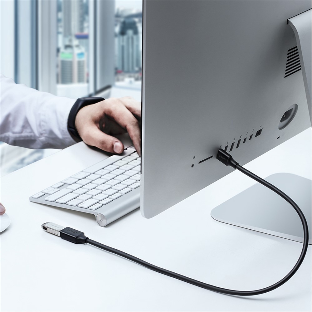 UGREEN 30125 0.5m USB 3.0 Male to Female Extension Cable Data Transmission Cord Adapter Wire for Webcam USB Keyboard Mouse Flash Drive - Image 2