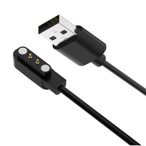 1.2m Universal Smart Watch Charging Cable Portable Magnetic Charge Cable for Oppo Watch Free/TicWatch GTH – Black