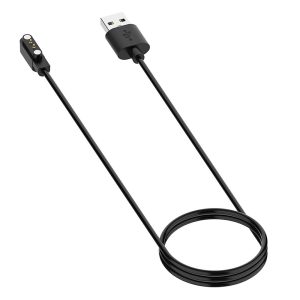 1.2m Universal Smart Watch Charging Cable Portable Magnetic Charge Cable for Oppo Watch Free/TicWatch GTH – Black