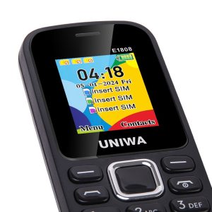 UNIWA E1808 1.77 Inch 3 SIM Card 3 Standby Phone with Flashlight Radio Function – Blue