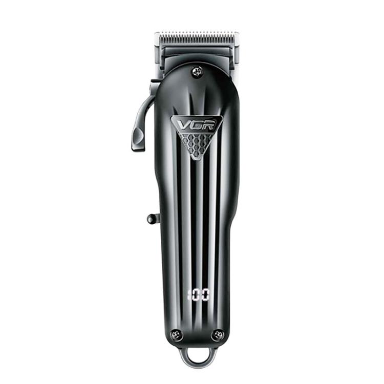 VGR VGR-282 4-gear Fine-tuning Digital Display USB Electric Hair Clipper(Black)