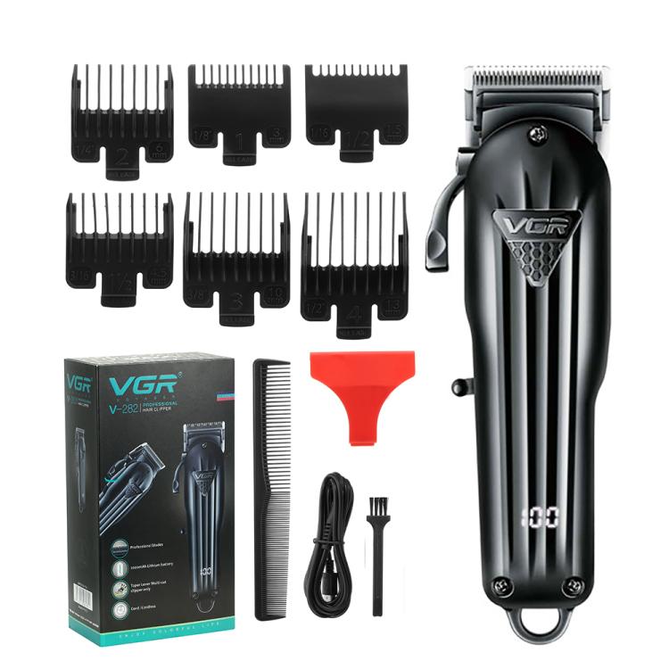 VGR VGR-282 4-gear Fine-tuning Digital Display USB Electric Hair Clipper(Black) - Image 3
