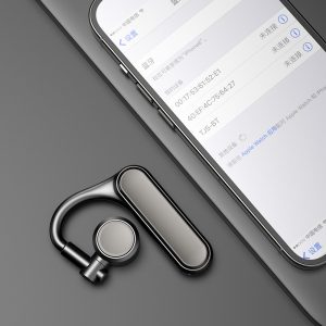 VSIDEA V36 Ear-Hook Headset Business Bluetooth-Compatible Single Ear Headphone Support 2 Devices – Black