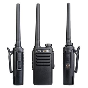 RETEVIS RT47 PMR446 16CHS IP67 Waterproof FRS Two Way Radio Handheld Walkie Talkie, EU Plug(Black)