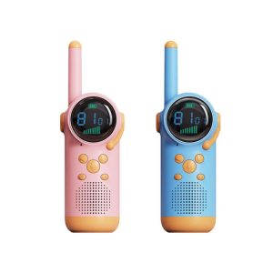 D22 1pair Children Handheld Wireless Walkie Talkie Parent-Child Outdoor Wireless Talking Toys(Blue Pink)