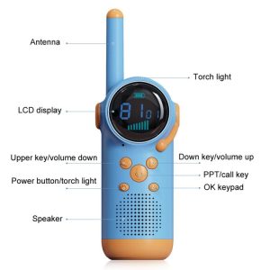 D22 1pair Children Handheld Wireless Walkie Talkie Parent-Child Outdoor Wireless Talking Toys(Pink+Pink)