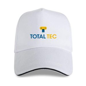 Total Tec Printed Polyester Cotton Steel Buckle Cap (White)