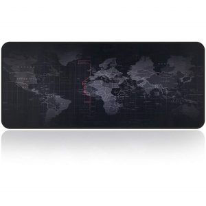 World Map Pattern Mouse Pad Large Gaming Keyboard Mouse Mat Non-slip Desk Mat 800 x 300mm
