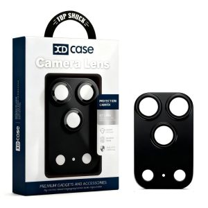 For iPhone 17 Pro XDcase Armor Full-Coverage Frosted Metal Camera Lens Ring Film(Black)
