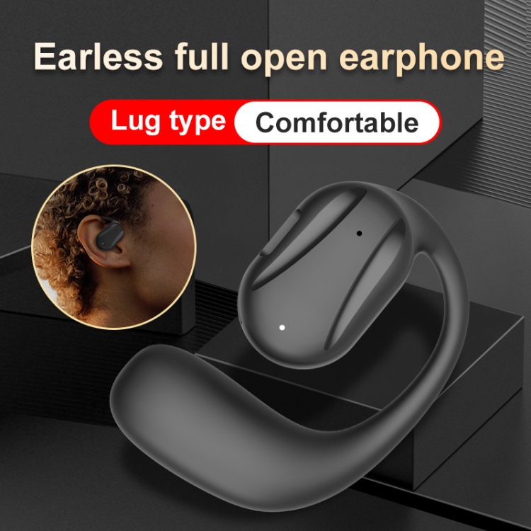 YJ77 Bluetooth 5.2 Ear-mounted OWS Bone Conduction Headset(Left Ear Black) - Image 2